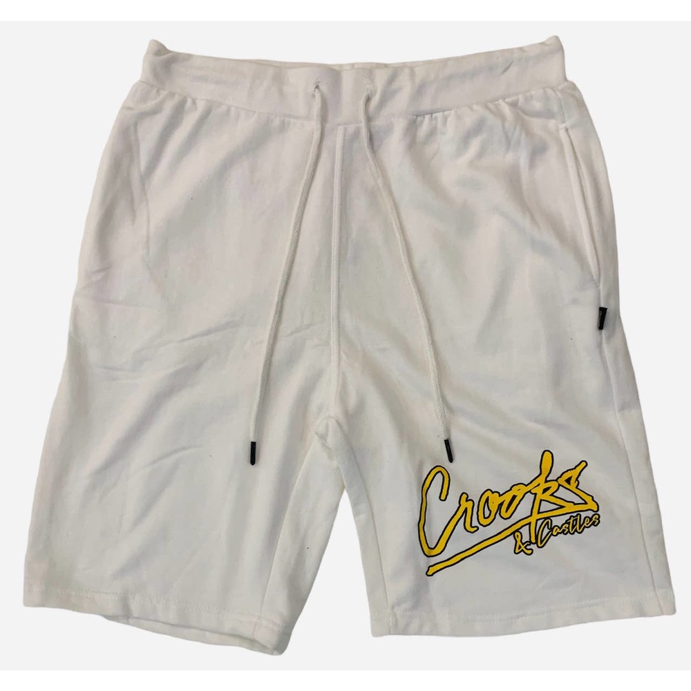 Crooks & Castles Men's Ruling Elite Sweat Shorts - White